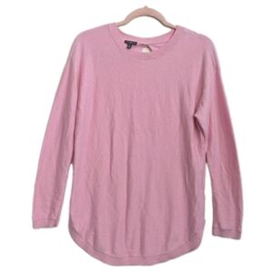 TALBOTS Petite Pink Cashmere Blend Sweater Size Medium Petite